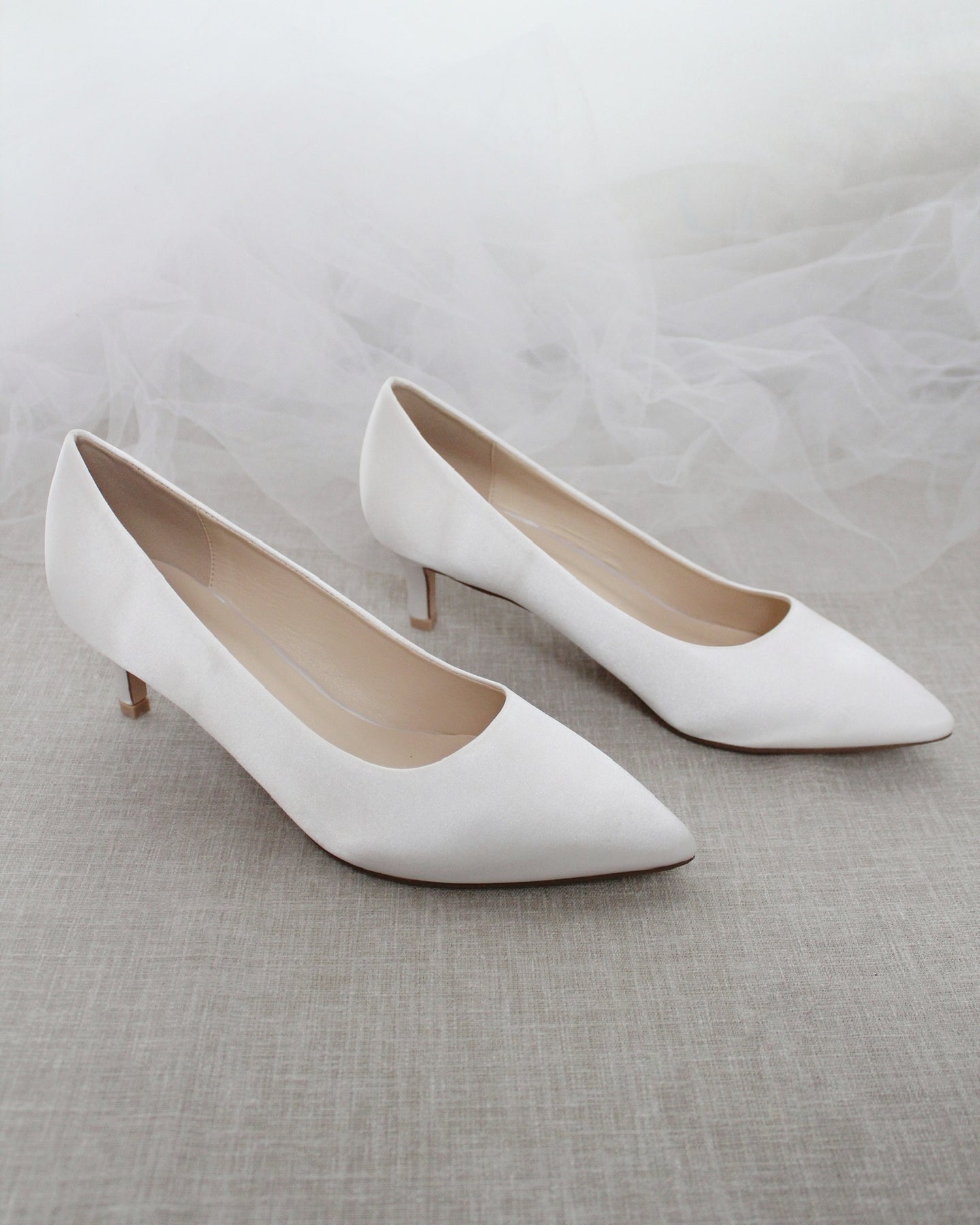 low heel white dress shoes